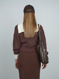 POINT CHUNKY KNIT SAILOR SWEATER