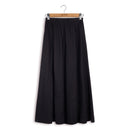 POINT LINEN GORED MAXI SKIRT