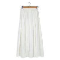 POINT LINEN GORED MAXI SKIRT