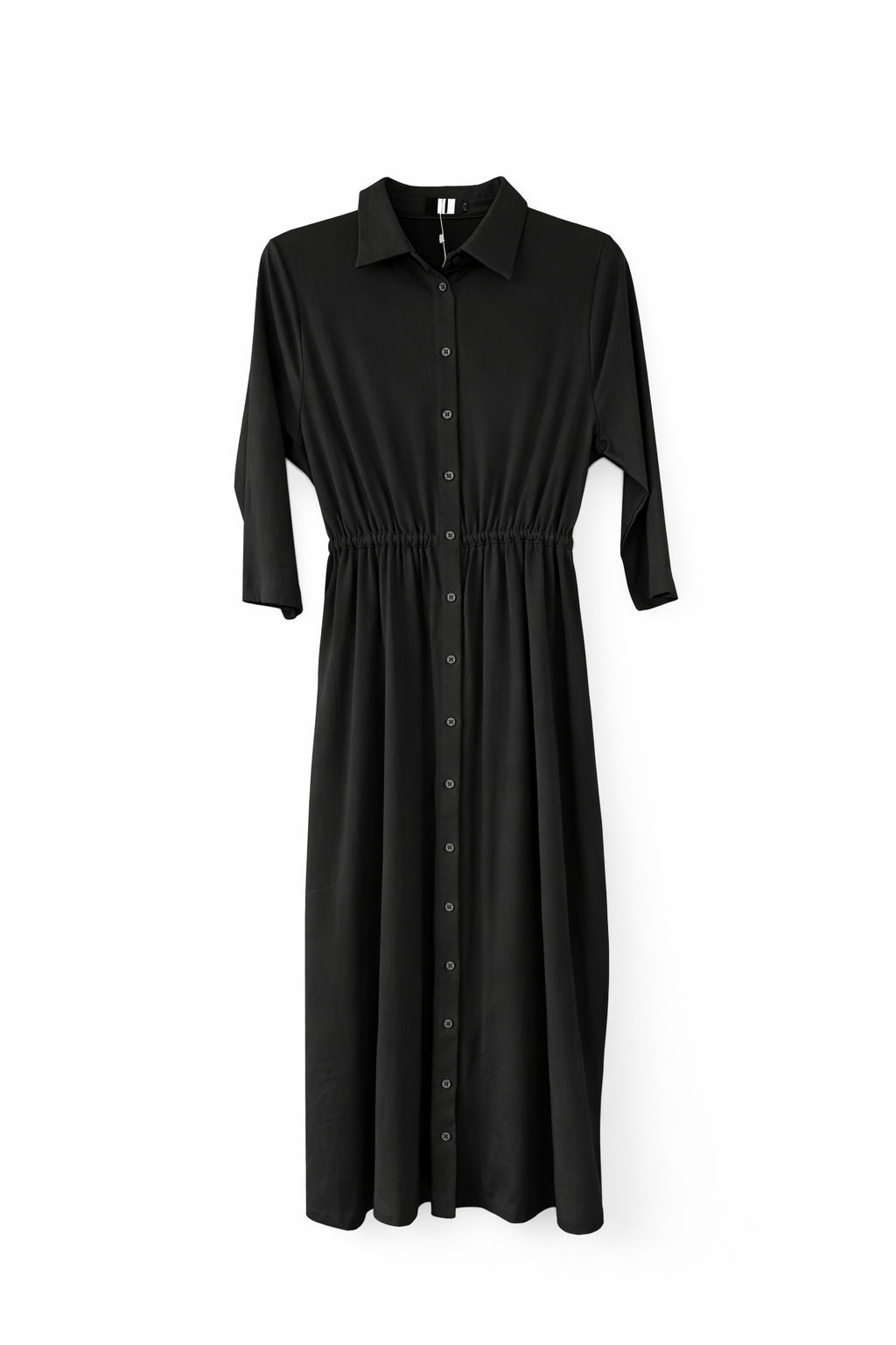 KUO GATHERED WAIST SHIRTDRESS