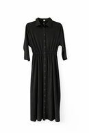 KUO GATHERED WAIST SHIRTDRESS