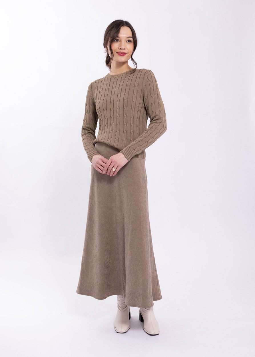 MONN BIAS CUT SKIRT
