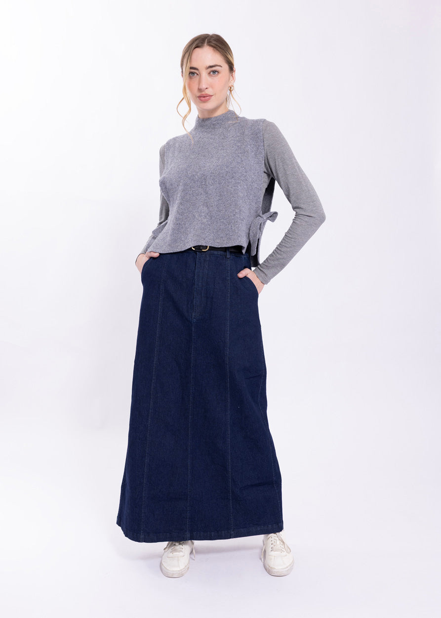 LATITUDE PANELED STRAIGHT SKIRT
