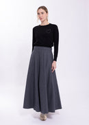 LATITUDE HOUNDSTOOTH BIAS SKIRT