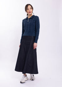 MONN TRAPUNTO STITCH SKIRT