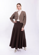 MAPLE & CLIFF PANELED YOKE SKIRT