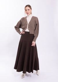 MAPLE & CLIFF PANELED YOKE SKIRT