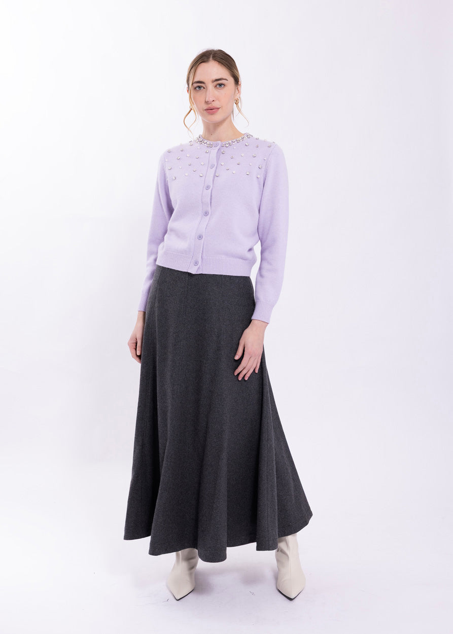 LATITUDE PANELED FLARY SKIRT
