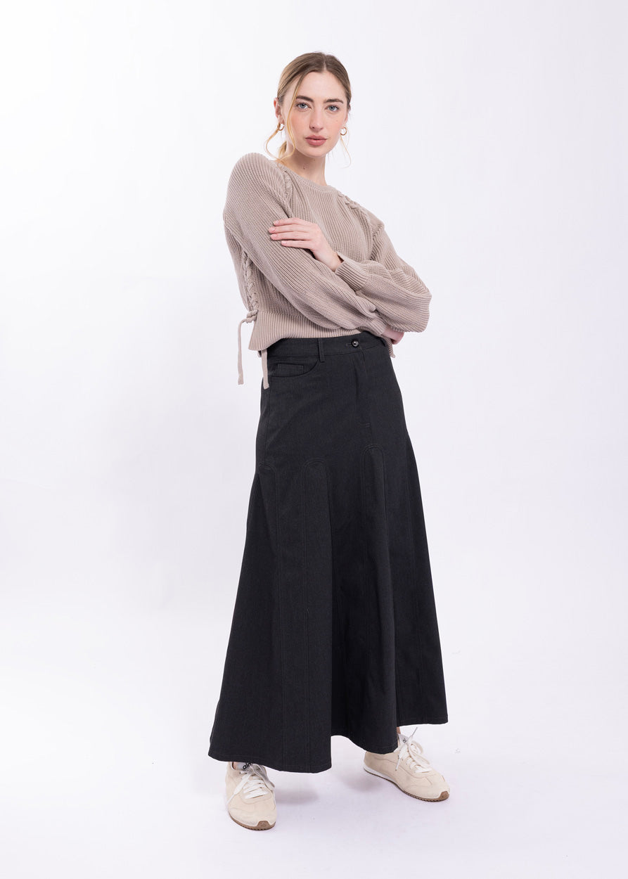 LATITUDE ROUNDED GODET SKIRT