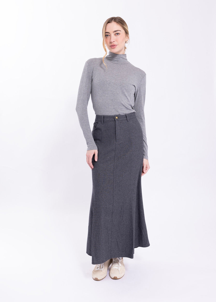 LATITUDE HIGH WAISTED FLARED PANEL SKIRT