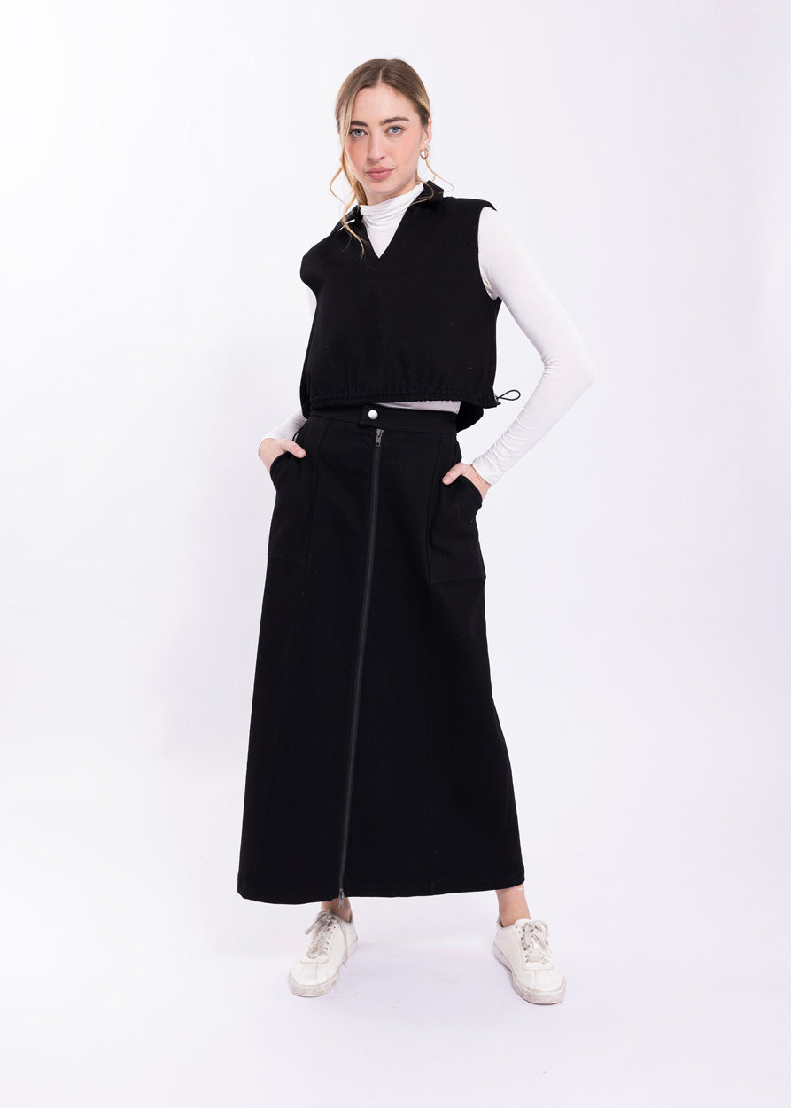 LATITUDE DRAWSTRING HEM VEST