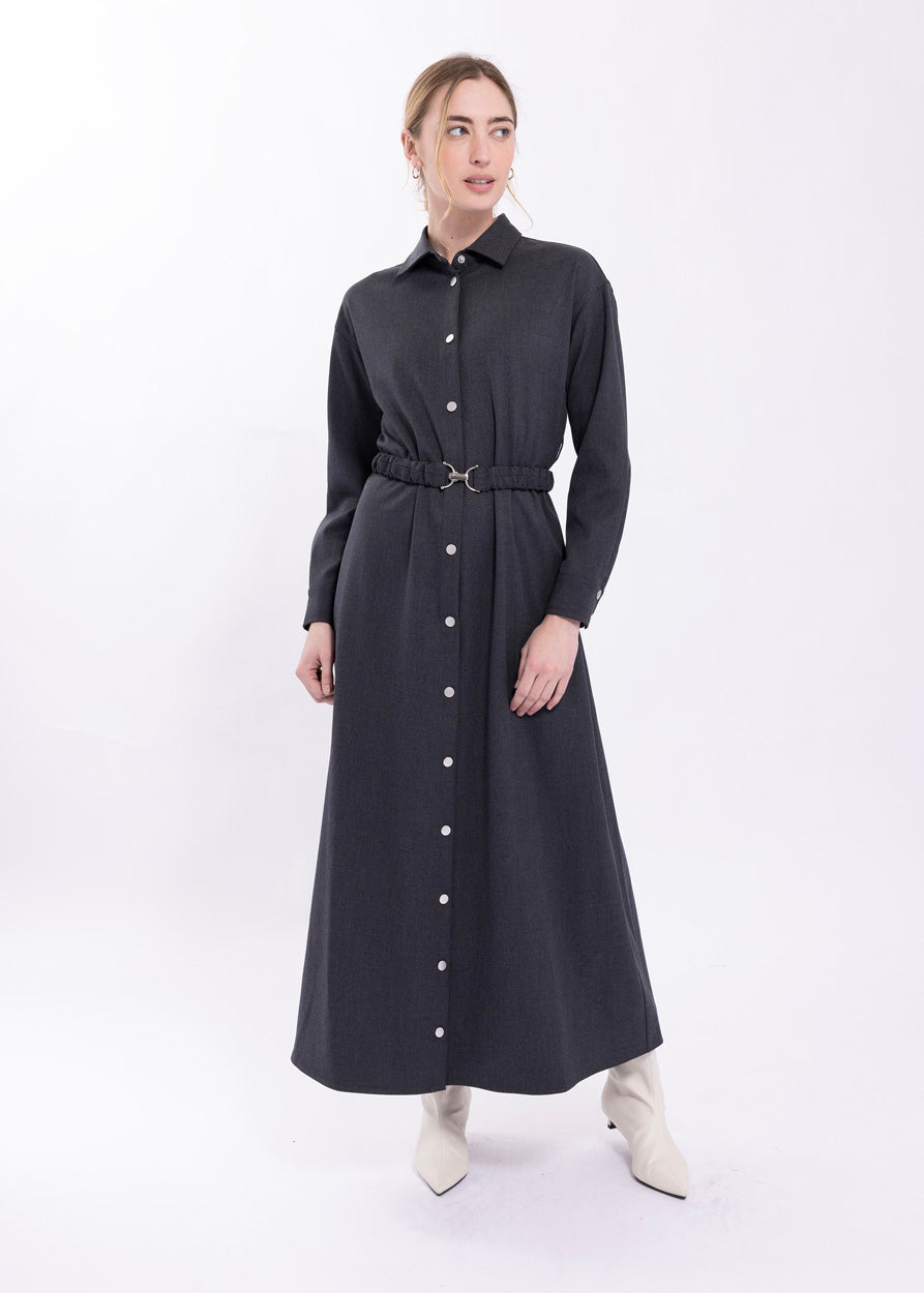LATITUDE BUNGEE BELT SHIRTDRESS