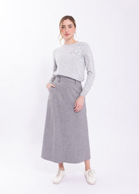 LATITUDE EMBROIDERED KNIT SWEATER