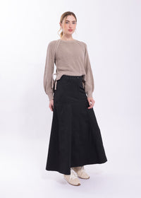 LATITUDE BRAIDED KNIT SWEATER
