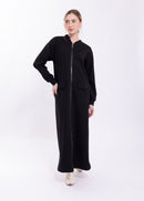 LATITUDE ZIP FRONT SWEATSHIRT DRESS