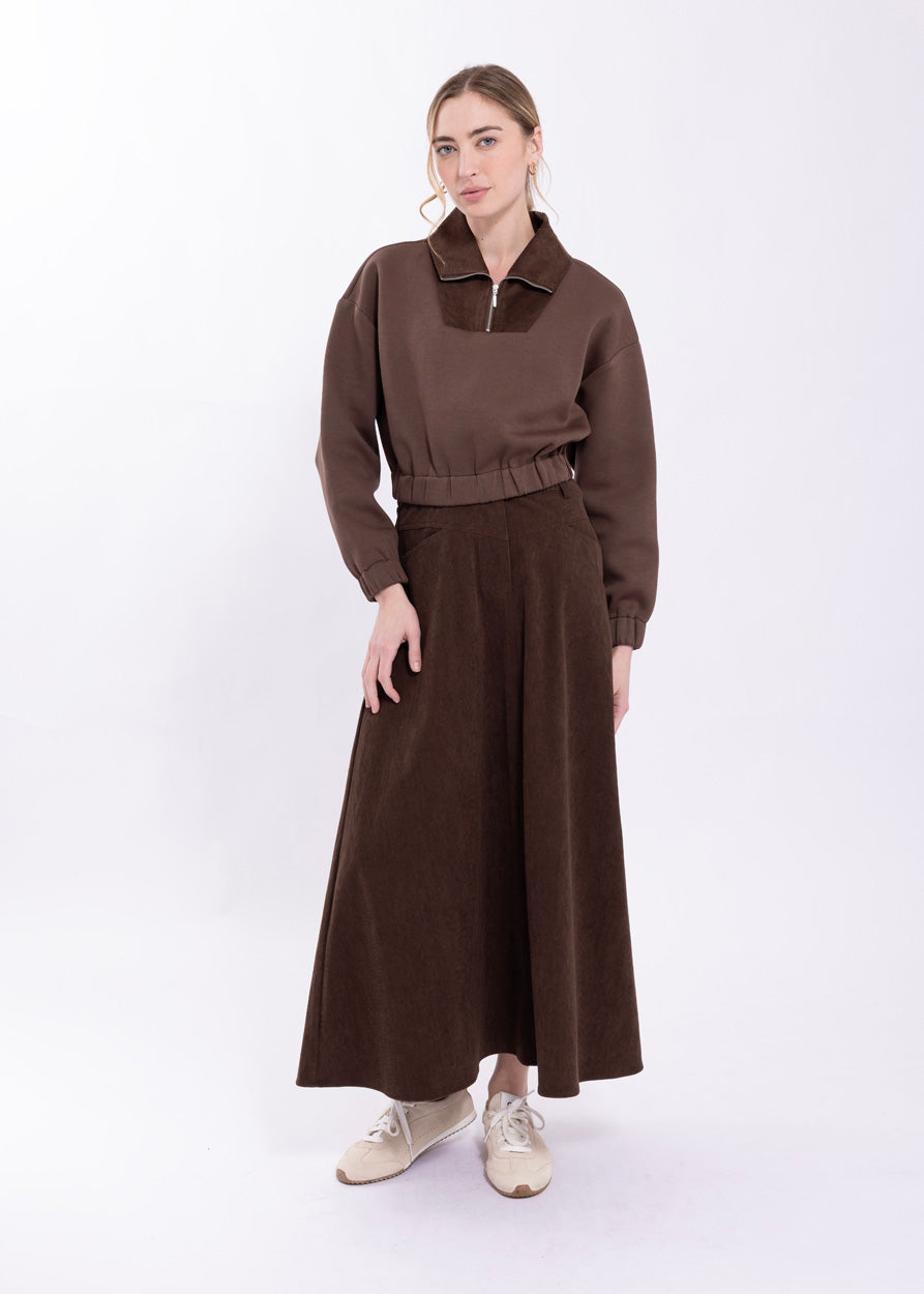 LATITUDE HALF ZIP COMBO SWEATSHIRT