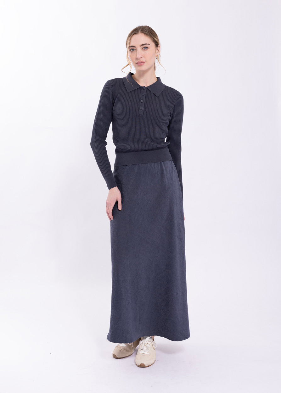 LATITUDE CUPRO BIAS SKIRT