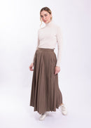 LATITUDE PLEATED MAXI SKIRT