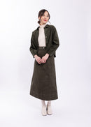 LATITUDE PANELLED MIDI SKIRT