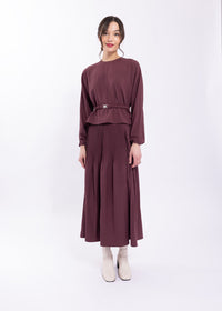 LATITUDE PLEATED MAXI SKIRT