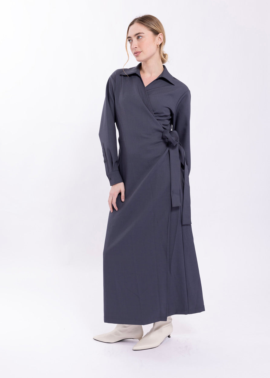 LATITUDE TRENCH WRAP DRESS