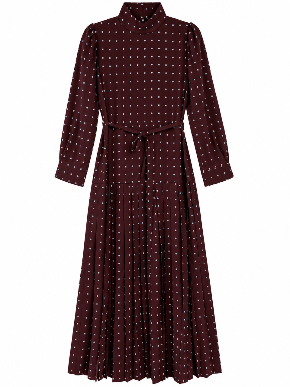 IN:05 POLKA DOT BELTED DRESS