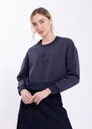 MONN ART DECO CROP SWEATSHIRT