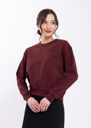 MONN APPLIQUED FLOWER SWEATSHIRT