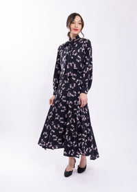 MAPLE & CLIFF FLORAL ASYMMETRICAL SKIRT