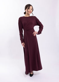 MAPLE & CLIFF GATHERED DRAPED MAXI