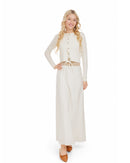 BASISE CROPPED RIBBED TWIN SET