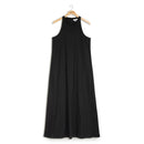POINT LINEN MAXI DRESS