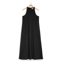 POINT LINEN MAXI DRESS