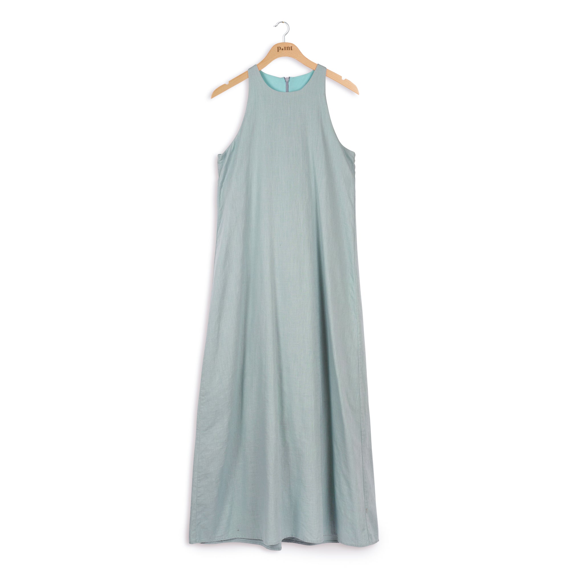 POINT LINEN MAXI DRESS