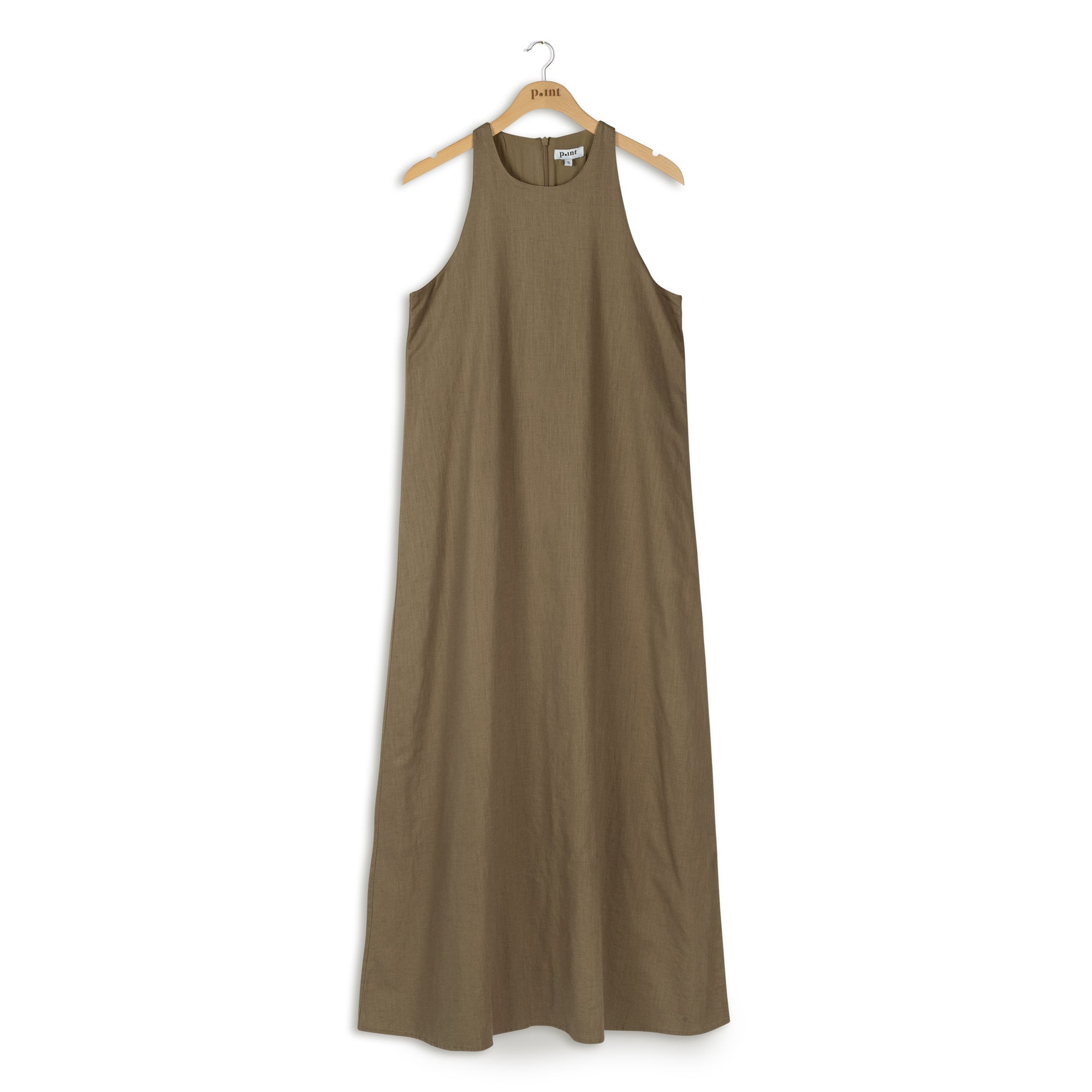 POINT LINEN MAXI DRESS