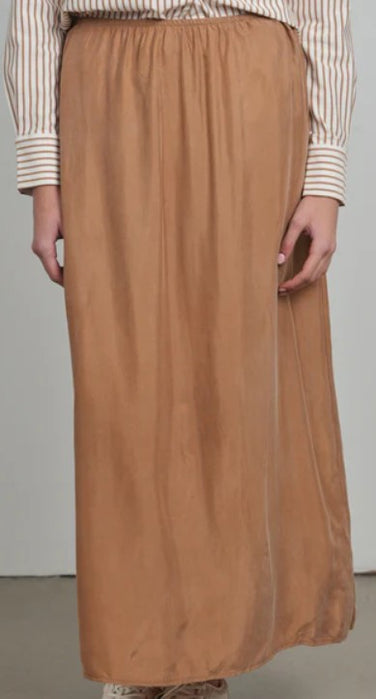 POINT BRUSHED A-LINE SKIRT