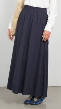 POINT POPLIN MAXI SKIRTY