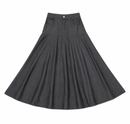GOLD THREAD CHAMBRAY YOLK SKIRT