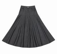 GOLD THREAD CHAMBRAY YOLK SKIRT