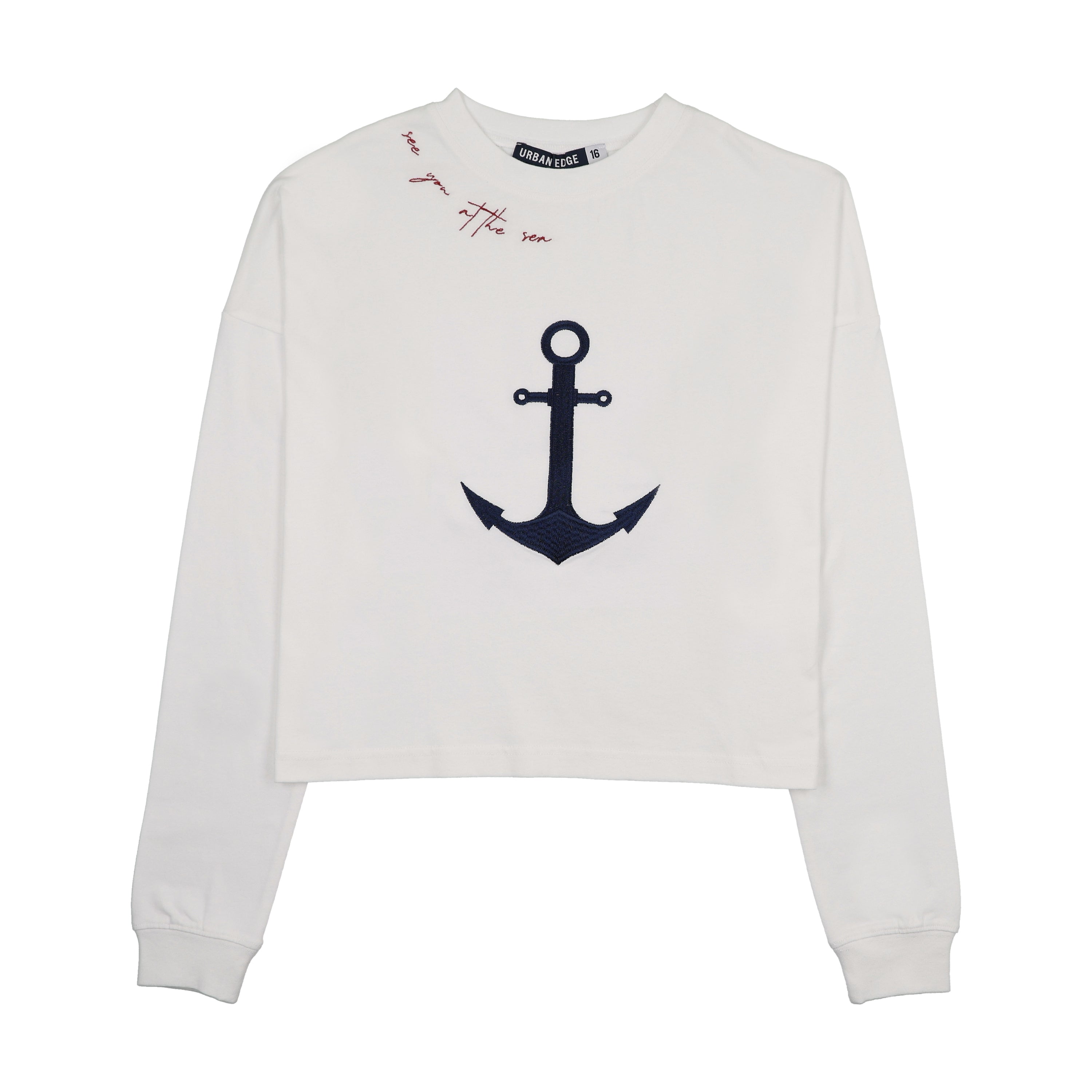 URBAN EDGE ANCHOR CROPPED TEE
