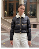 SCOTCH BONNET SHERPA COLLAR DOWN JACKET