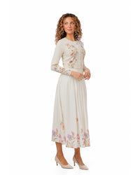 HARPER FLORAL BOX PLEAT SKIRT